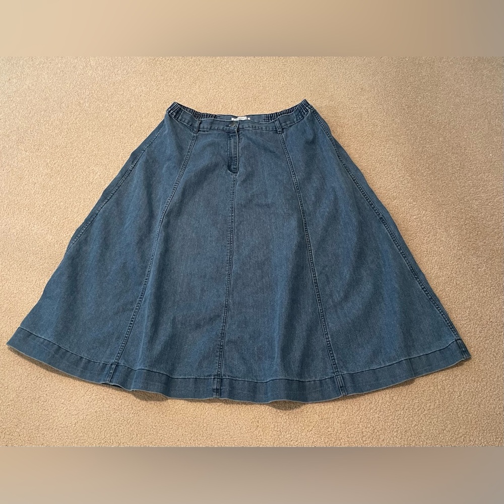 Roaman’s Denim - Blue Jean Maxi - Long Skirt - Size: 22W